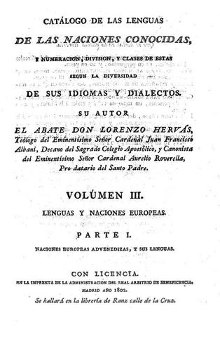 Catálogo de las lenguas de las naciones conocidas