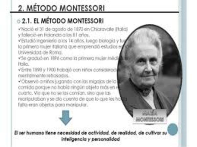 María Montessori.