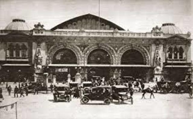 Se inaugura oficialmente la estación de ferrocarril de mapocho