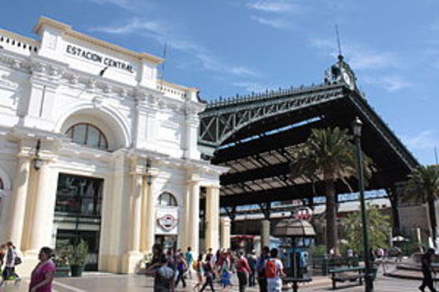 Inauguración de la estación central.