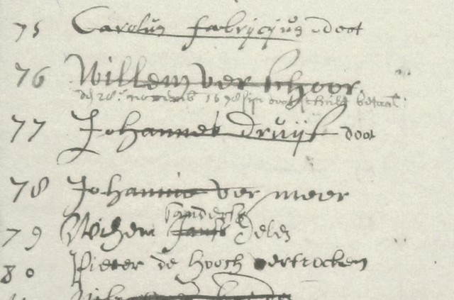 Vermeer paid his fee in full.