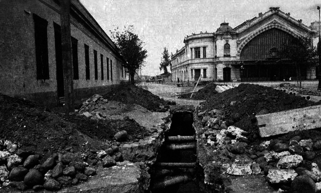 Inicio Construcción de Alcantarillado de Santiago