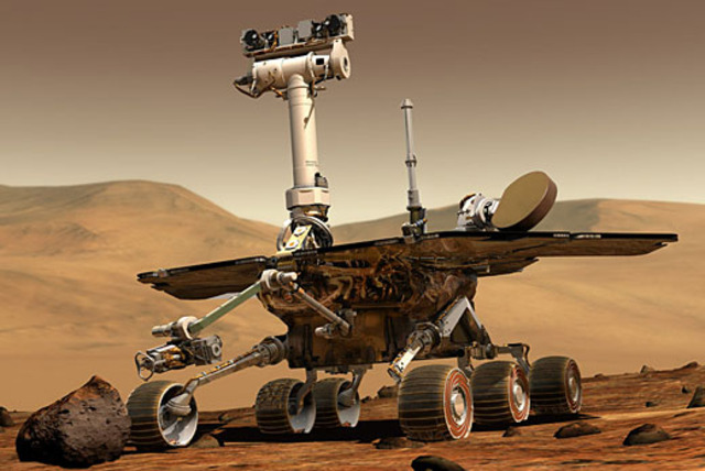 Spirit rover land in Mars