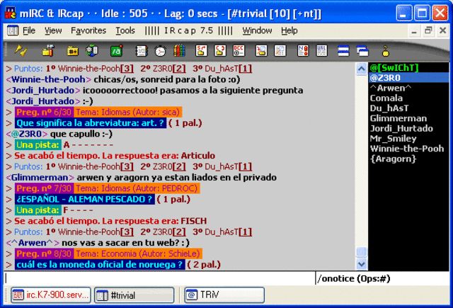 El IrCap y el mIRC