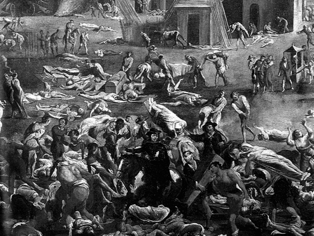 The Black Death hits Europe