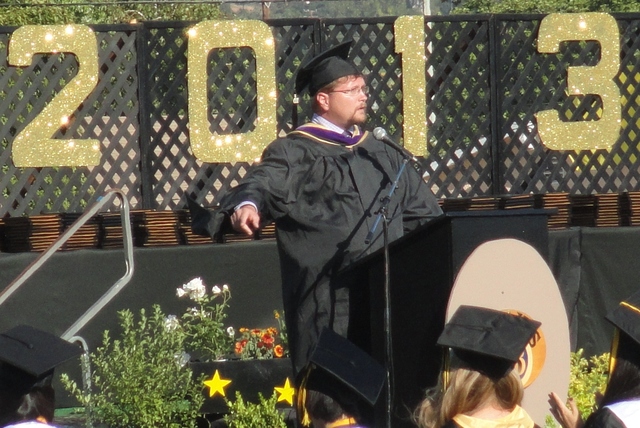 Delivered keynote address at Newbury Park High School Graduation