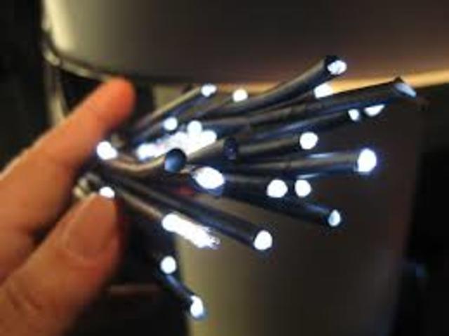 Transmisión telefónica a través de fibra óptica