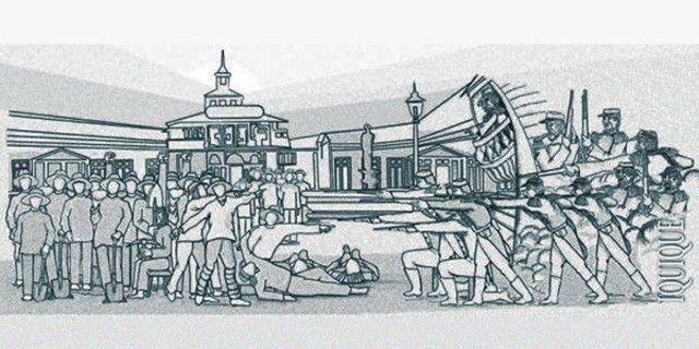 Matanza de obreros en la escuela Santa Maria de Iquique