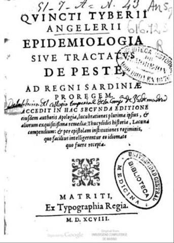 Quinto Tiberio Angelerio, la primera referencia al término epidemiologia