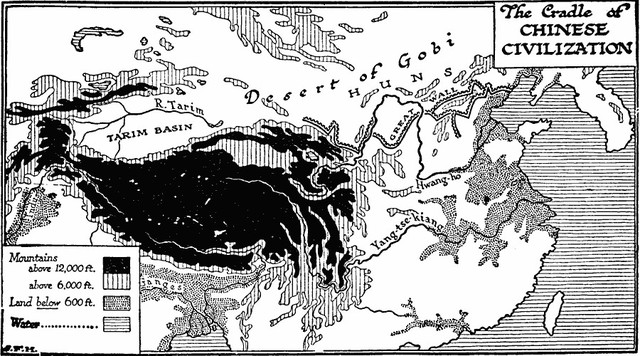 Map of the Cradle of Chinese Civilization