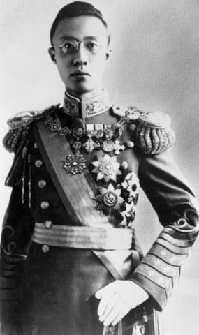 Last Emperor Puyi of the Qing Dynasty to rule China