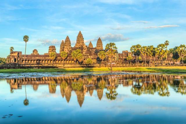 The construction of the Hindu temple Angkor Wat begins