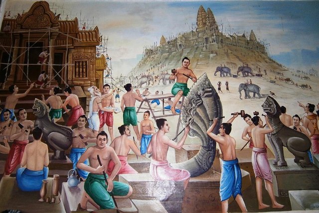 Construction of Ankor Wat