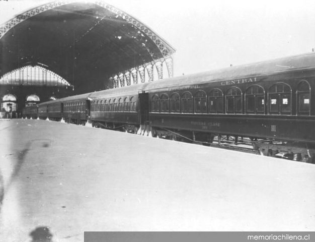 Inauguración oficial de la estación de Ferrocarril Mapocho