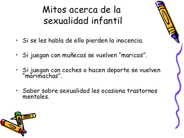 MITOS ACERCA DE LA SEXUALIDAD INFANTIL