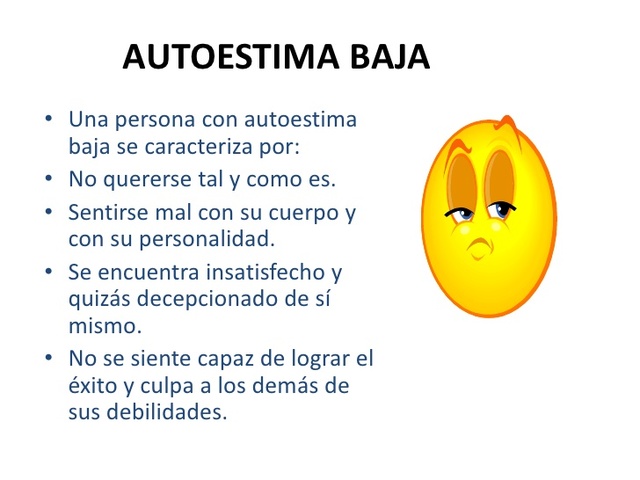 AUTOESTIMA BAJA
