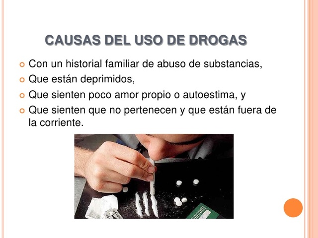 causas de las drogas en nuestras vidas