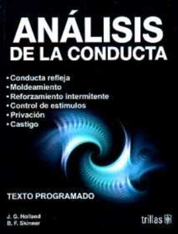 Publica su libro: Análisis de la conducta
