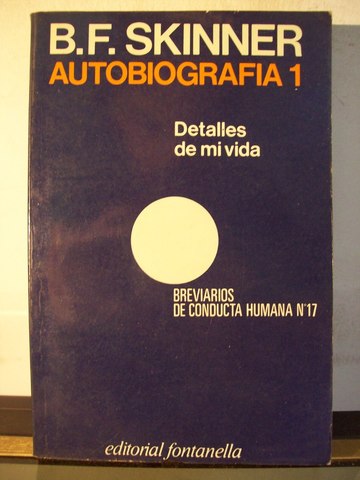 Primer tomo de su autobiografía