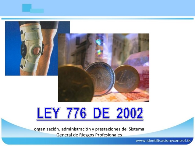 LEY 776 DE 2002