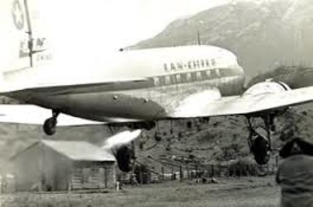 Creación de las lineas aéreas nacionales LAN Chile