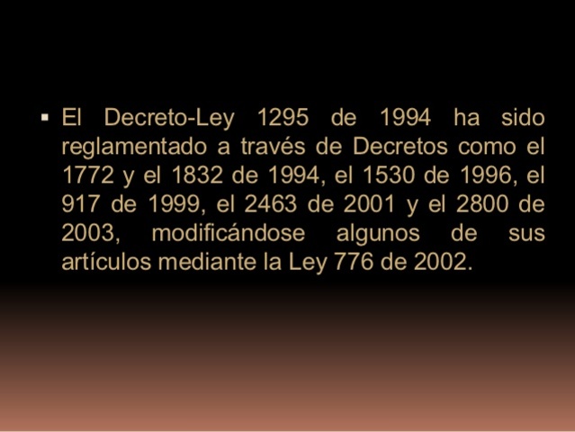 Ley 1925 De 1994