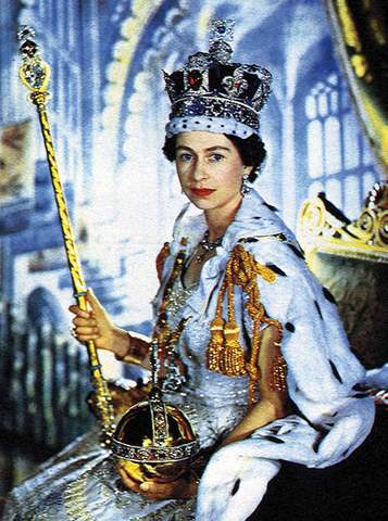 Princess Elizabeth crowned Queen Elizabeth II