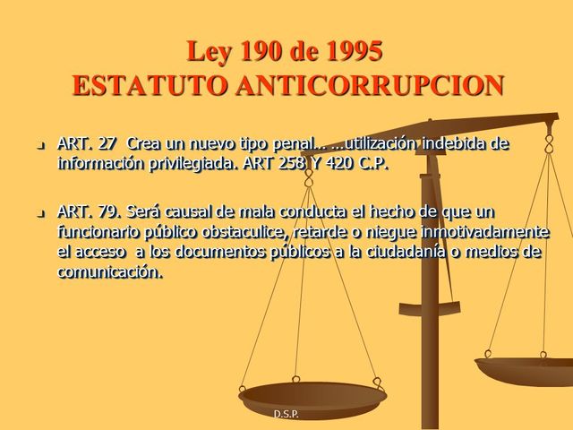 Normas Tendientes a Preservar la Moralidad en la Administración Pública y se fijan Disposiciones con el fin de erradicar la Corrupción Administrativa