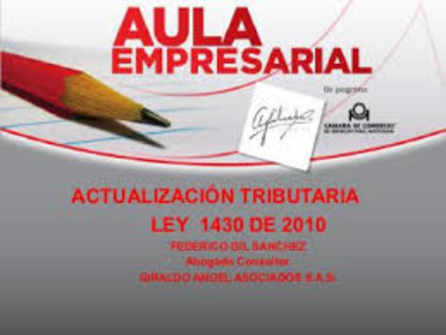 Ley 1430 Reforma Tributaria de 2010