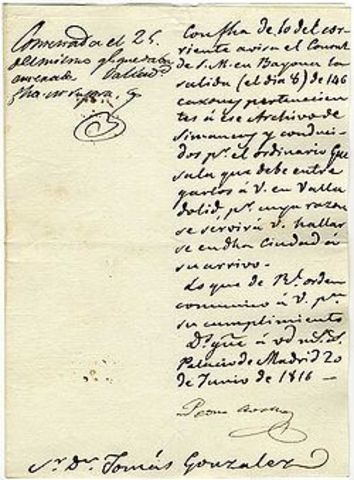 Carlos I de España funda el Archivo General de Simanca