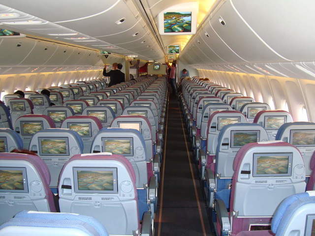 1º viagem internacional em um avião com 6 poltronas