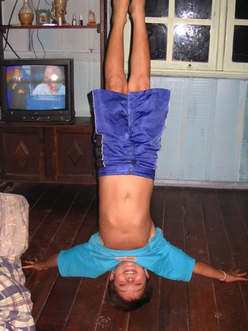 Inicio da prática da Capoeira.