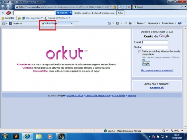 Primeira rede social.