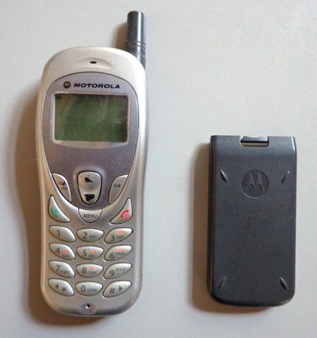 Meu primeiro telefone celular.