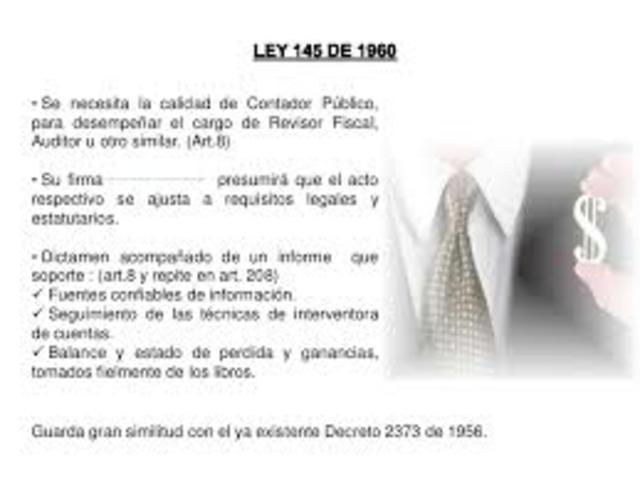 la Ley 145 de 1960 Revisor Fiscal se le exigió la calidad de Contador Público