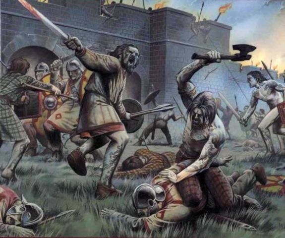 Attack the border of Roman Empire