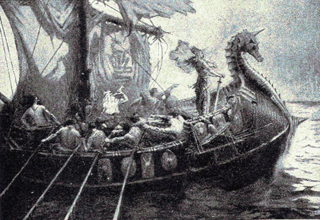 Saxons Hengist and Horsa combine