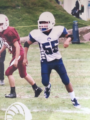 I started playing football