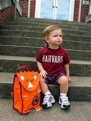 My first day of school in my first school