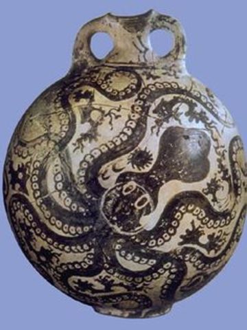 Minoan Octopus Flask_1450