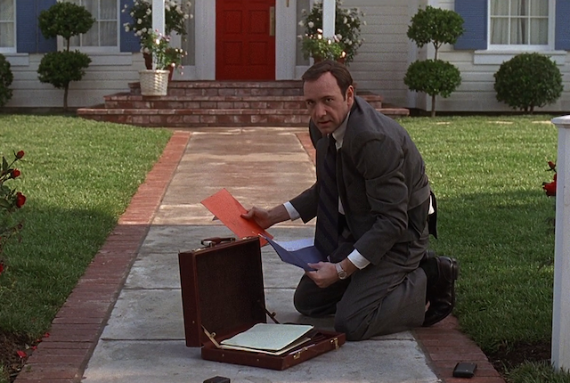 American Beauty, written by Alan Ball and directed by Sam Mendes