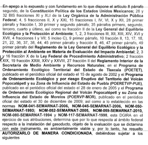 Manifiesto de Impacto Ambiental (MIA) Gasoducto-Morelos dentro de la Zona de Peligros del Volcán Popocatépetl
