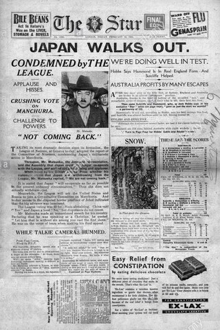 Japan Withdraws from League of Nations