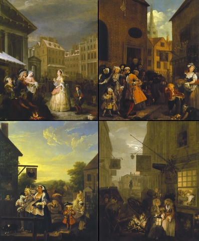 Four Times of the Day by William Hogarth 1738