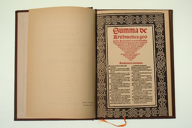 Se publica el libro llamado SUMMA