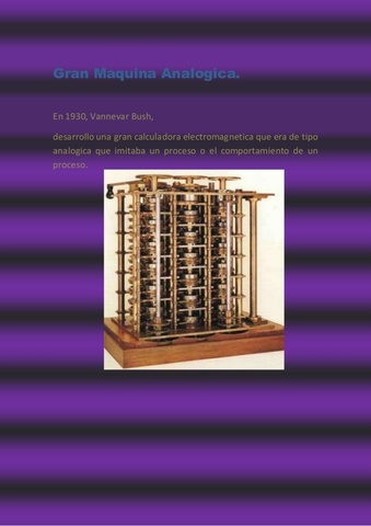 Gran Maquina Analogica