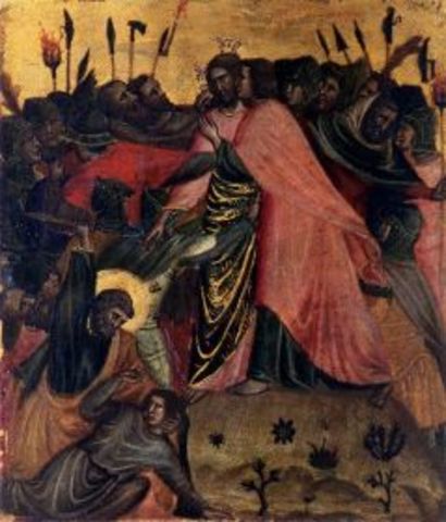 Kiss of Judas by Italian Unknown Master Artist: Italian Unknown Master Creation Date: 1300-50