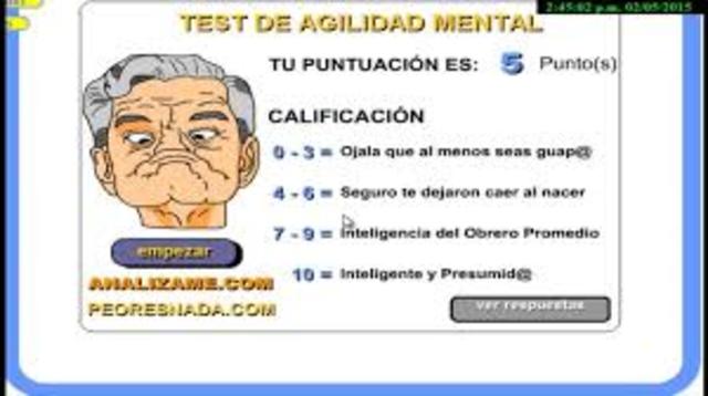 investigación sobre test mentales