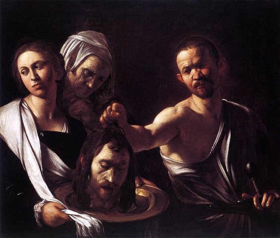 Salome with the Head of John the Baptist, by Michelangelo Merisi de Caravaggio
