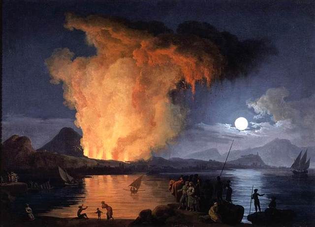 A View of the Eruption of Mount Vesuvius